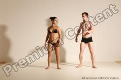 Woman - Man White Average Short Brown Dancing Dynamic poses Academic